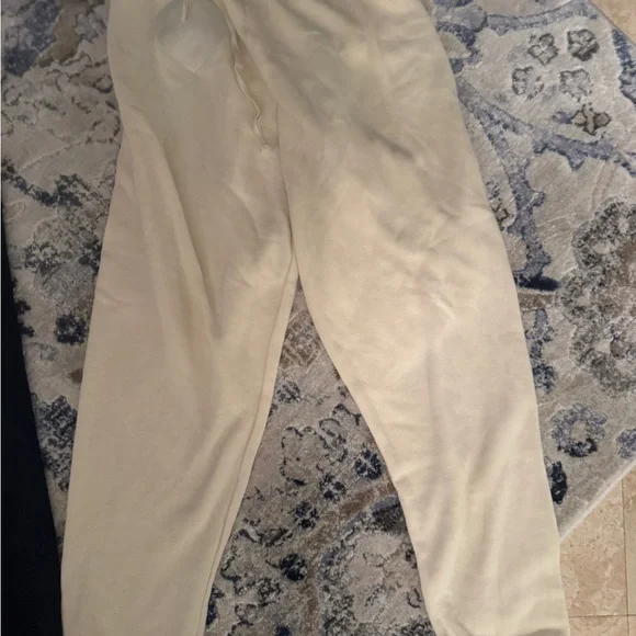 Aviator Nation glitter heart  Cream Sweatpants S EUC - Picture 3 of 4
